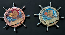 Load image into Gallery viewer, 'Taking Water' spinner pin - BigWoollyDesign