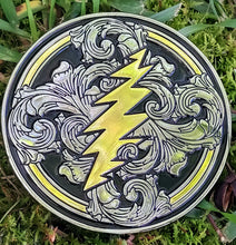 Load image into Gallery viewer, Scrollwork Bolt Buckle - BigWoollyDesign