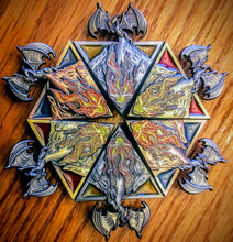 Load image into Gallery viewer, Fire on the Mountain 3d pin - BigWoollyDesign