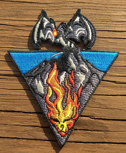 Dragon with Matches patch - BigWoollyDesign