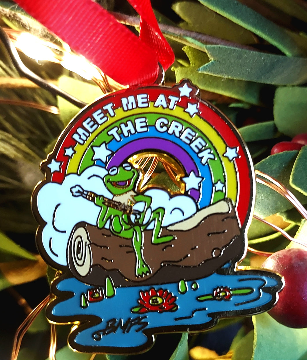 Rainbow Creek Connection ornaments - BigWoollyDesign