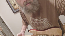 Load and play video in Gallery viewer, *SOLD*Doug Irwin replica Guitar- Wolfie fully functional collectible Garcia memorabilia
