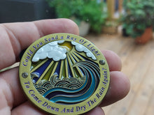 Load image into Gallery viewer, "Ray of Light" Enough to Leave pin - BigWoollyDesign
