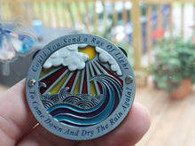 Load image into Gallery viewer, "Ray of Light" Enough to Leave pin - BigWoollyDesign
