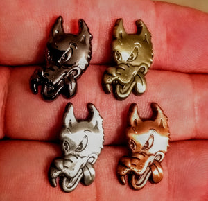 Wolf mini pins - BigWoollyDesign